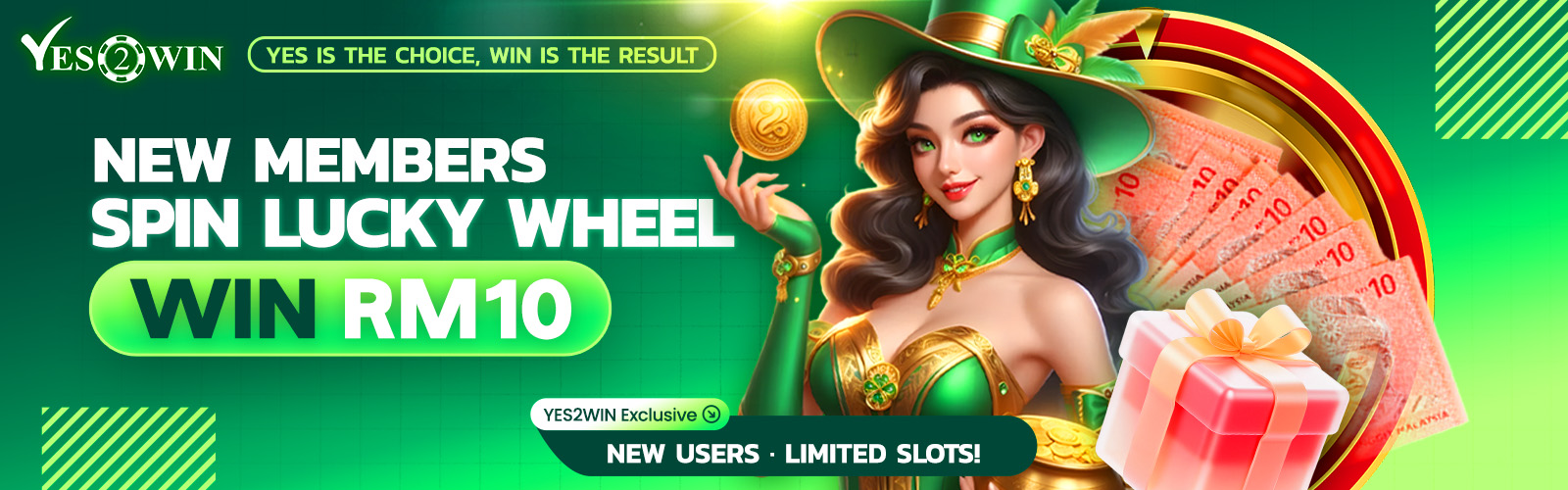 Yes2Win welcome bonus promotion banner